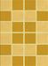 Machine Washable Transitional Bright Gold Yellow Rug, wshpat2696yw