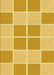 Patterned Bright Gold Yellow Rug, pat2696yw