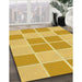 Machine Washable Transitional Bright Gold Yellow Rug in a Family Room, wshpat2696yw