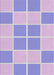 Machine Washable Transitional Pale Lilac Purple Rug, wshpat2696