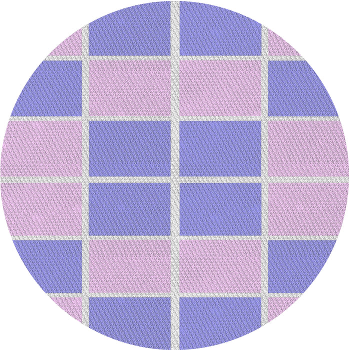Sideview of Patterned Pale Lilac Purple Novelty Rug, pat2696