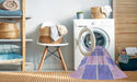 Machine Washable Transitional Pale Lilac Purple Rug in a Washing Machine, wshpat2696