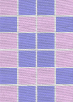Patterned Pale Lilac Purple Novelty Rug, pat2696