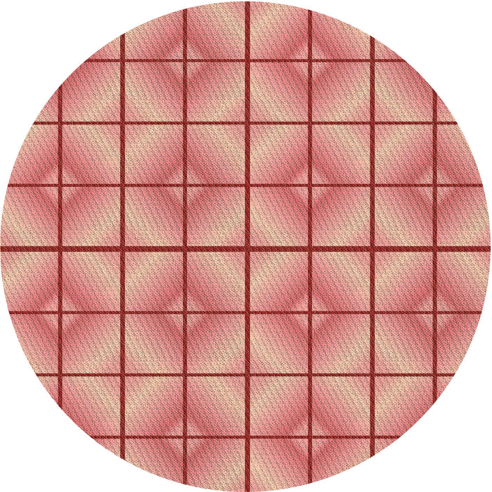 Square Patterned Orange Rug, pat2697brn