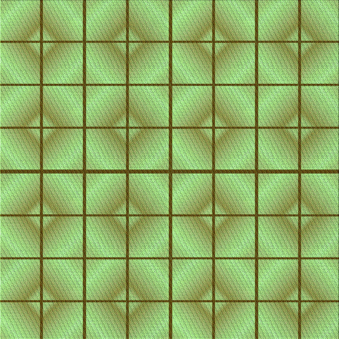 Round Patterned Yellow Green Rug, pat2697grn