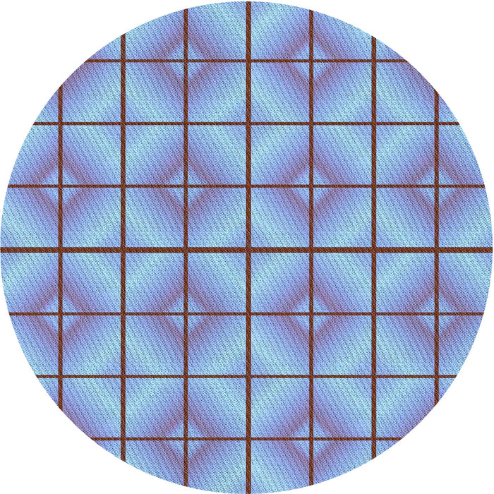 Square Machine Washable Transitional Periwinkle Purple Rug in a Living Room, wshpat2697lblu