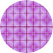 Square Machine Washable Transitional Violet Purple Rug in a Living Room, wshpat2697pur