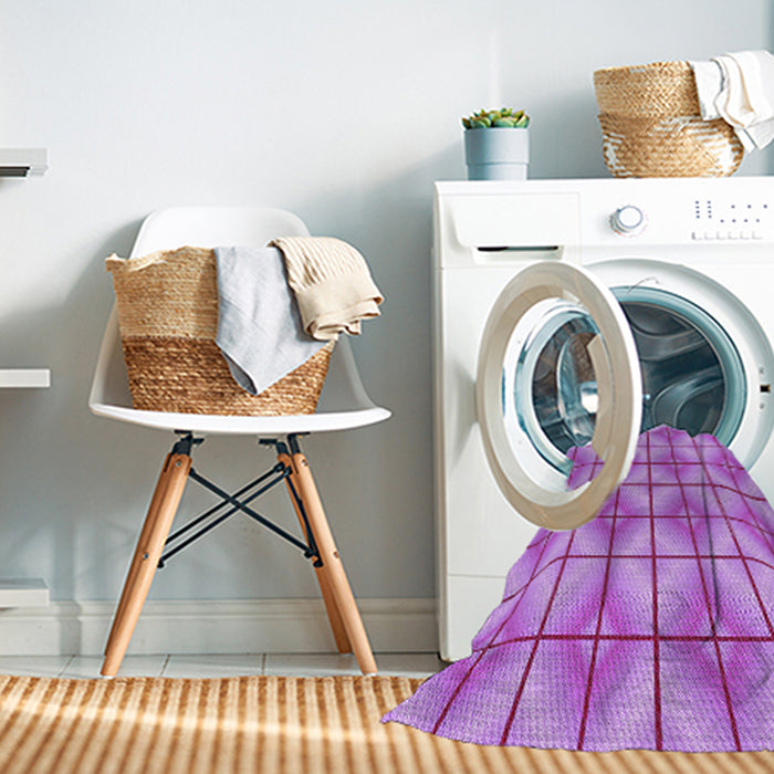Machine Washable Transitional Violet Purple Rug in a Washing Machine, wshpat2697pur