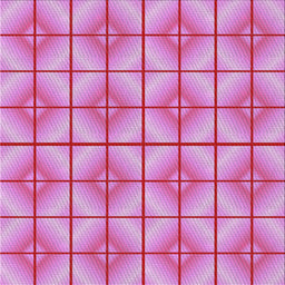 Square Patterned Magenta Pink Novelty Rug, pat2697