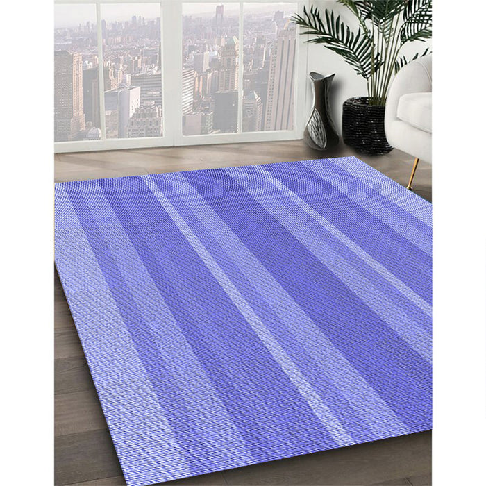 Machine Washable Transitional Purple Mimosa Purple Rug in a Family Room, wshpat2698blu