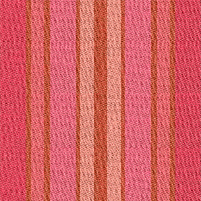 Round Patterned Red Rug, pat2699org