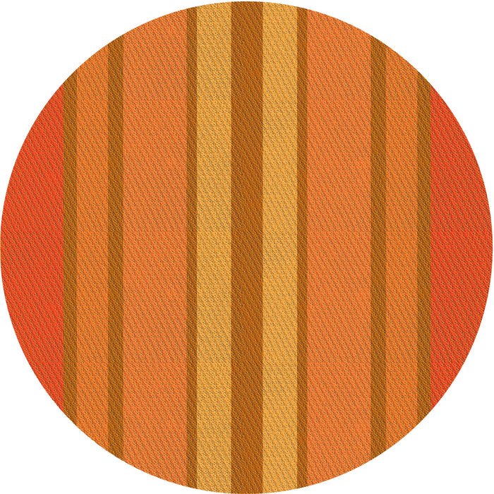 Square Machine Washable Transitional Neon Orange Rug in a Living Room, wshpat2699yw