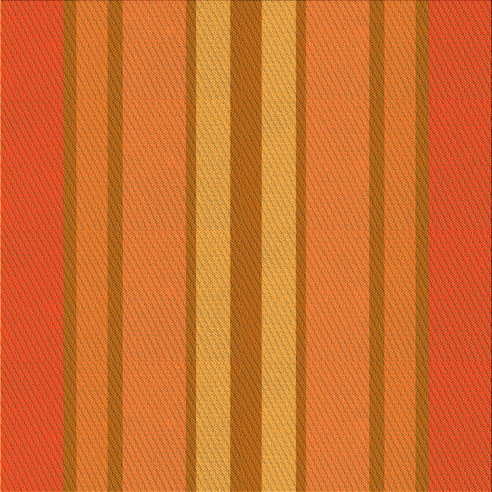 Round Patterned Neon Orange Rug, pat2699yw