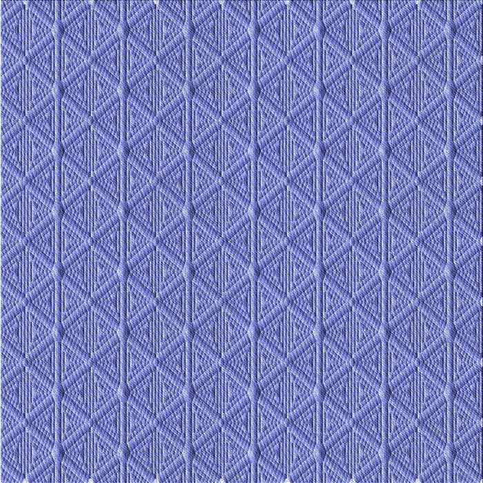 Round Patterned Blue Rug, pat27blu