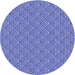 Square Patterned Blue Rug, pat27blu