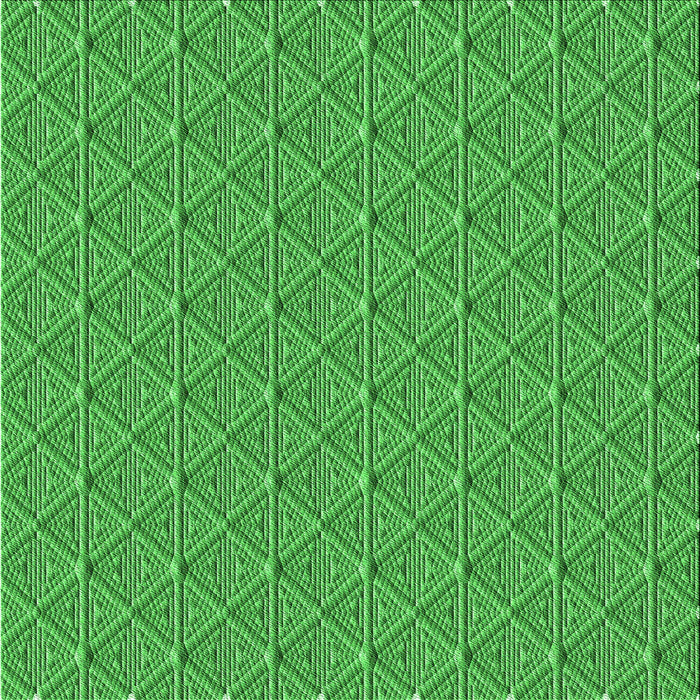 Round Patterned Green Rug, pat27grn