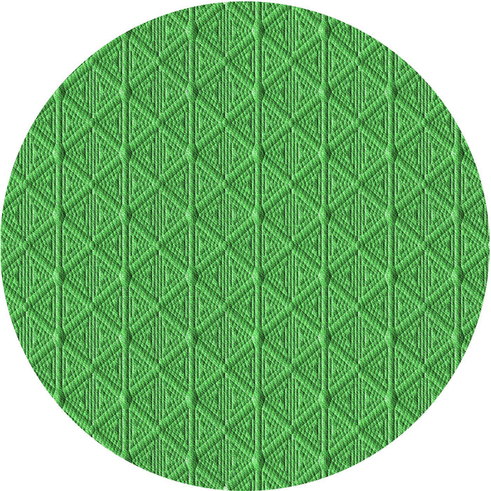 Square Patterned Green Rug, pat27grn