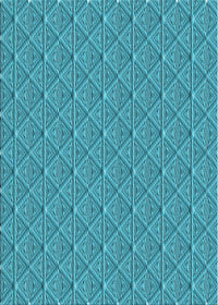 Machine Washable Transitional Dark Cyan Green Rug, wshpat27lblu