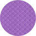 Square Patterned Violet Purple Rug, pat27pur