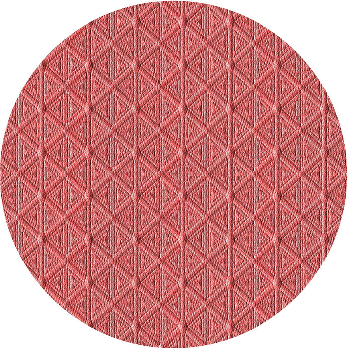 Square Patterned Red Rug, pat27rd