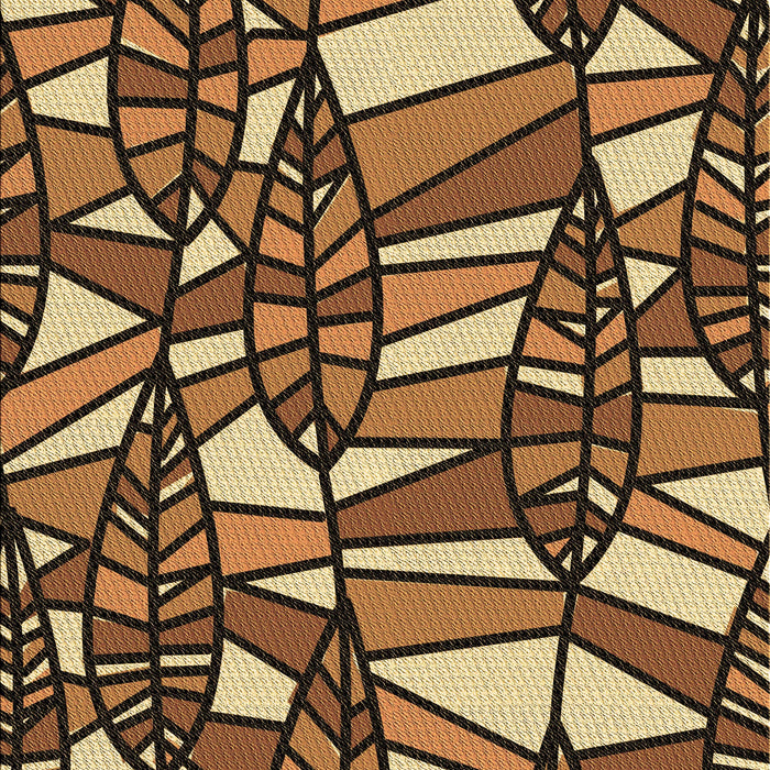 Patterned Orange Rug, pat270brn