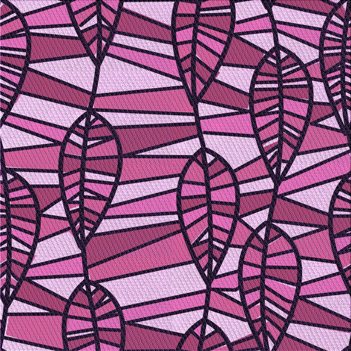 Round Patterned Deep Mauve Purple Rug, pat270pur