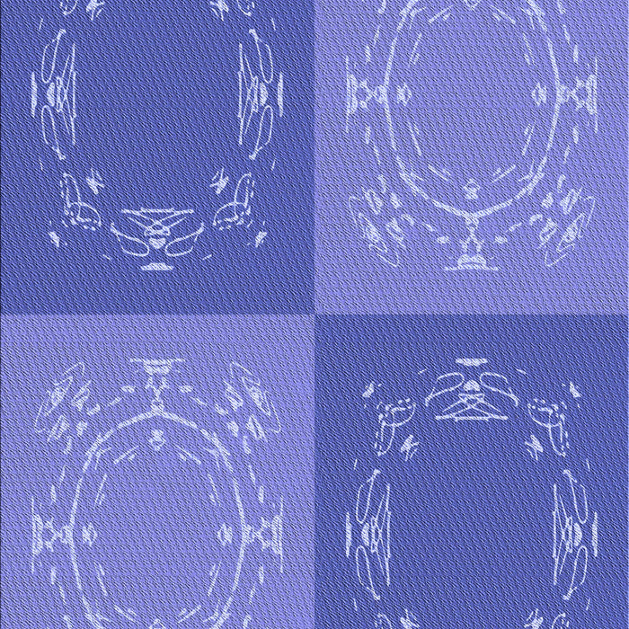 Patterned Sky Blue Rug, pat2700blu