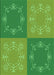 Patterned Green Rug, pat2700grn