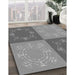 Machine Washable Transitional Ash Gray Rug in a Family Room, wshpat2700gry