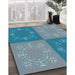 Machine Washable Transitional Steel Blue Rug in a Family Room, wshpat2700lblu