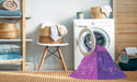 Machine Washable Transitional Purple Rug in a Washing Machine, wshpat2700pur