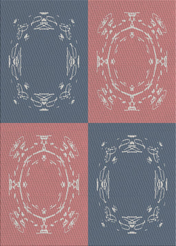 Patterned Dark Gray Novelty Rug, pat2700