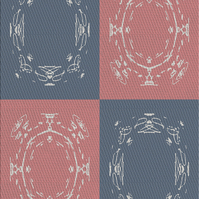 Patterned Dark Gray Novelty Rug, pat2700