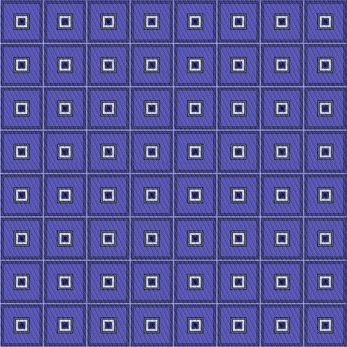 Round Patterned Sapphire Blue Rug, pat2701blu