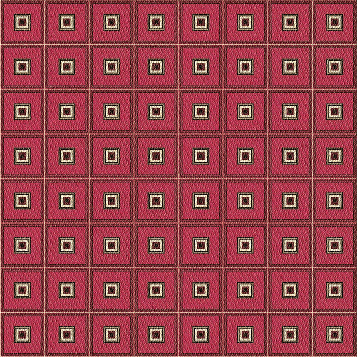 Round Patterned Crimson Red Rug, pat2701brn