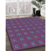 Machine Washable Transitional Purple Rug in a Family Room, wshpat2701lblu