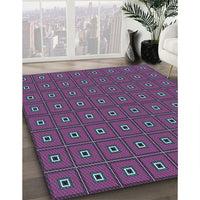 Patterned Purple Rug, pat2701lblu