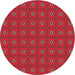 Square Patterned Red Rug, pat2701org