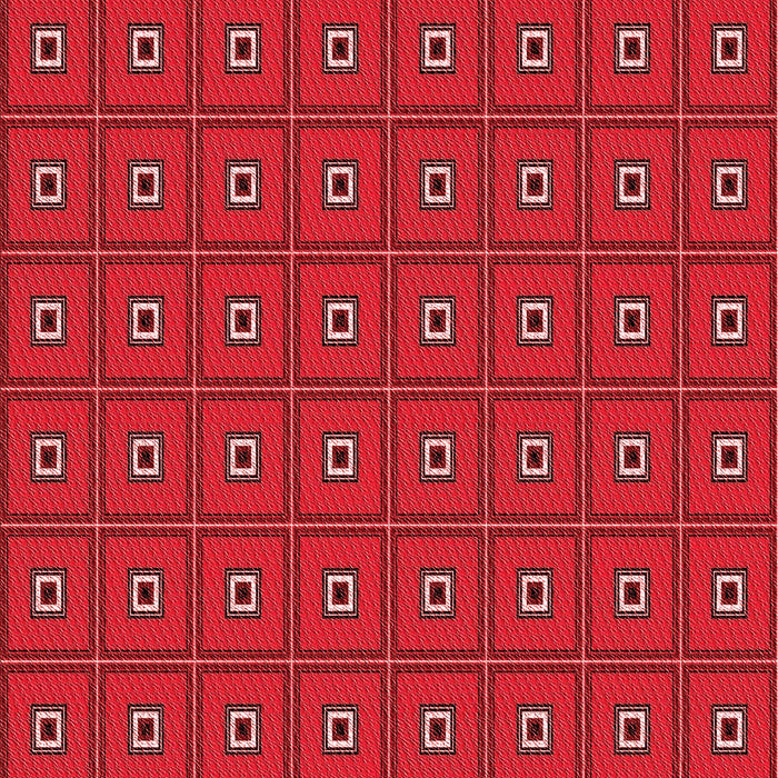 Patterned Red Rug, pat2701rd