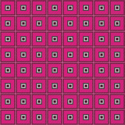 Square Patterned Pink Modern Rug, pat2701