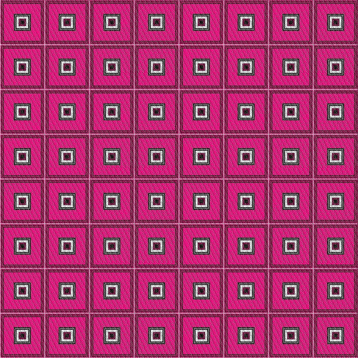 Square Patterned Pink Modern Rug, pat2701