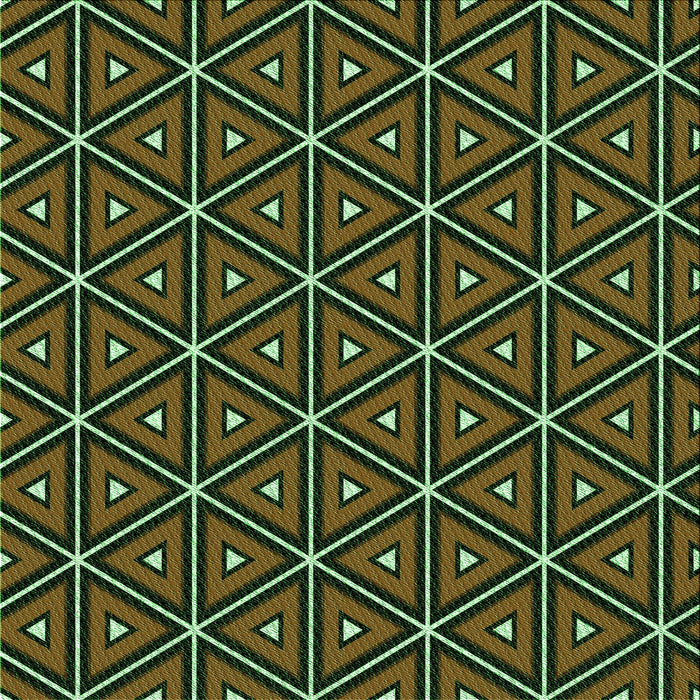 Round Patterned Olive Green Rug, pat2702grn
