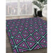 Machine Washable Transitional Purple Rug in a Family Room, wshpat2702lblu
