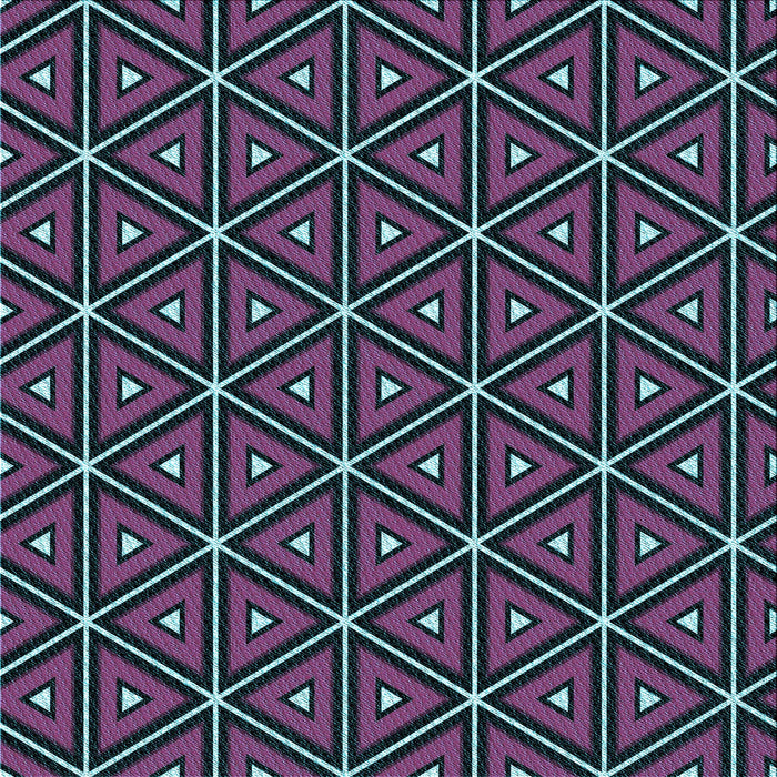 Round Patterned Purple Rug, pat2702lblu