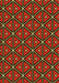 Patterned Cranberry Red Rug, pat2702yw