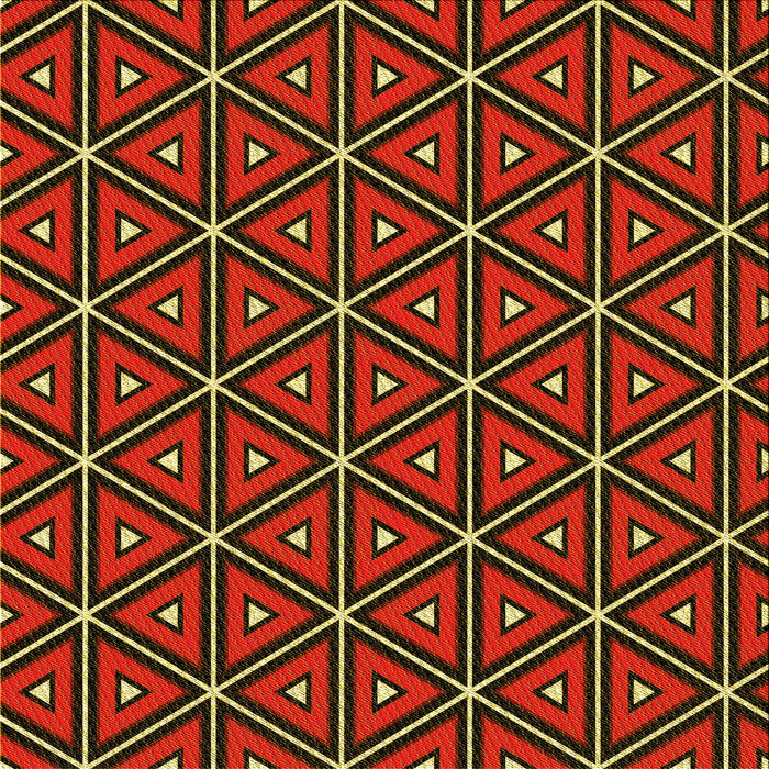 Round Patterned Cranberry Red Rug, pat2702yw