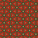 Round Patterned Cranberry Red Rug, pat2702yw