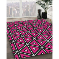 Patterned Purple Modern Rug, pat2702