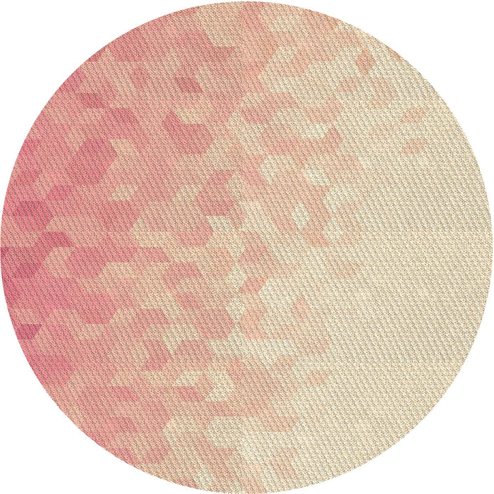 Square Patterned Orange Rug, pat2703brn