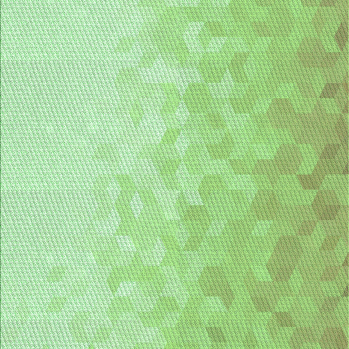 Machine Washable Transitional Green Rug, wshpat2703grn